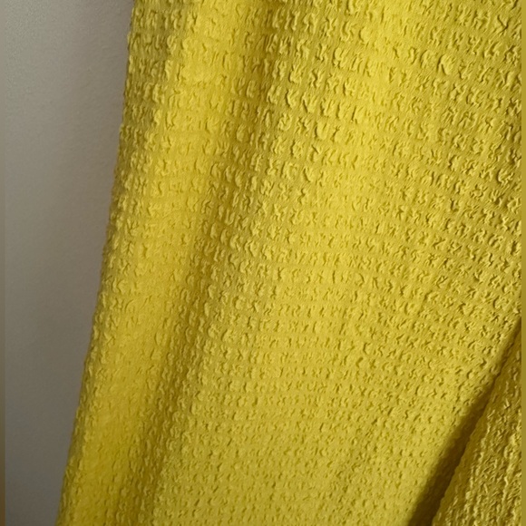 NWOT ASOS Chartreuse Textured Bandeau Jumpsuit - Picture 6 of 8